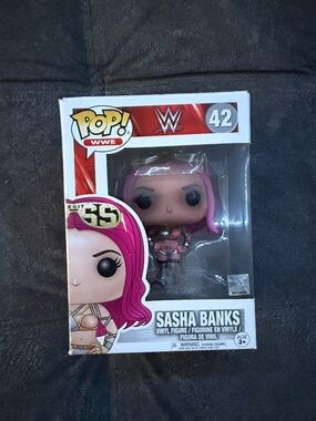 WWE Sasha Banks Funko Pop - Pink and Black